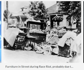 1921 Tulsa Race Massacre — Black Tulsans rounded up and transported under armed guard; rioters and the National Guard interned more than 6,000 Black residents in detention camps across the city during the two-day attack on Greenwood