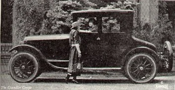 The Chandler Coupe, 1920 — the luxury automobile that symbolized Black Wall Street prosperity; Greenwood's most successful residents owned vehicles of this caliber, a visible sign of accumulated wealth that enraged white Tulsans