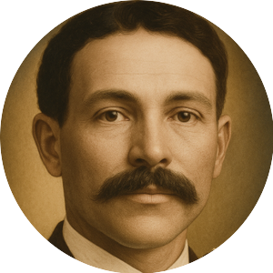 Dr. A. C. Jackson — colorized oval studio portrait; the image used in the A. C. Jackson Foundation seal