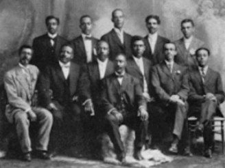 National Medical Association group portrait — the professional society Black physicians formed in 1895 after the American Medical Association refused to admit them; Dr. Jackson served as NMA state vice-president for Oklahoma